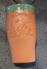 German Christmas Akru Clay Pottery Mug Gluhwein Bayreuther Christkindlesmarkt picture