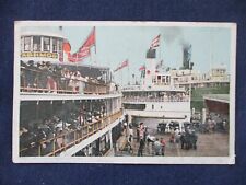 1911 Detroit Michigan Steamers Daily River Excursions Postcard picture
