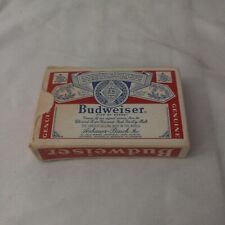 Vintage Budweiser Beer Playing Cards  Deck Made in USA Advestising Beer Bar picture