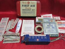 VINTAGE WALGREEN TIN PHYSICIANS SURGEONS FIRST AID EMERGENCY KIT  picture