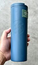 Starbucks Matte Blue tumbler Eco-Friendly 100% Recycled Plastic 16oz - NEW picture