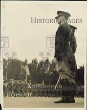 1938 Press Photo Major General Albert Bowley Reviews Troops in San Francisco, CA picture