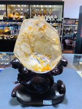 Exquisite 3.4kg Natural gold healer quartz Crystal Specimen Mineral Reiki Decor picture