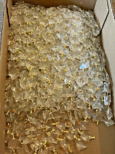 Lot Of 70, 8+ Lbs Crystal Octagon Lamp, Chandelier Prism Strands,Ropes picture