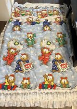 Vintage 1990s Garfield The Cat Ruffle Blanket picture