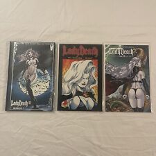 Lady Death Coffin Comic Kickstarter Lot Of 4 Oblivion  Kiss 1/ The Reckoning picture
