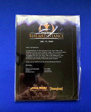 Disneyland Star Wars Rise of the Resistance Commemorative Card Set Cast Excl picture