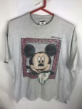 VTG Mickey Mouse Missouri Mens Sz XL Cartoon Sketch T-Shirt Made in USA Jerrzees picture