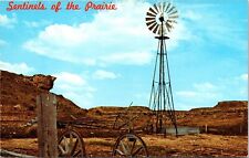 Sentinels Of The Prairie Windmill Postcard VTG UNP Dexter Vintage Unused picture
