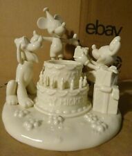 Lenox HAPPY 75th BIRTHDAY MICKEY VOTIVE Figurine Unbranded Unpainted Unfinished picture