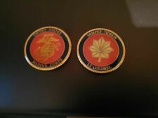 MARINE CORPS LIEUTENANT  COLONEL O5 RED CHALLENGE COIN picture