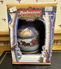 BUDWEISER 2000 Holiday in the Mountains Beer Stein Mug Collectible Anheuser picture