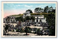 Santa Barbara California CA Afternoon Concert Bath House c1920 Vintage Antique picture