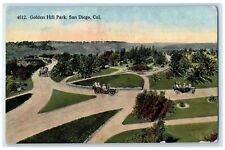 c1910 Golden Hill Park Classic Cars Road San Diego California Vintage Postcard picture