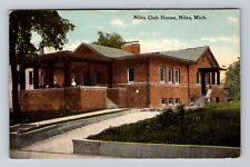 Niles MI-Michigan, Niles Club House, Antique, Souvenir Vintage Postcard picture