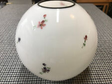 Antique Victorian Gone with the wind lamp globe shade White with Small Flowers picture