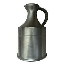 Rein Zinn Pewter  Pitcher Jug w/ Handle gray silver, German, 6” picture