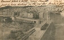 ALGER ALGERIA 1905 Antique POSTCARD Aerial View Posted to LONDON, England picture