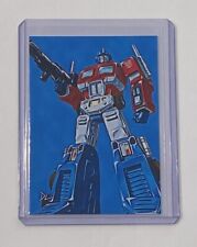 Optimus Prime Limited Edition Artist Signed Transformers Trading Card 6/10 picture