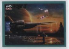 2023 Topps Chrome Star Wars Galaxy Aqua Refractor 28/199 X-Wing Fighter #93 5b1 picture