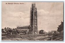 c1910's St. Botolph Church Building Tower Creek Boston Massachusetts MA Postcard picture