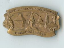Vintage American Bowling Congress Chicago 1929 Pin  - ER544 picture