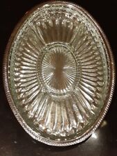 Vintage Regal Silver Hong Kong Oval Divided Serving Tray picture