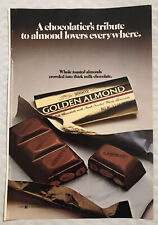 Vintage 1983 Hershey’s Golden Almond Original Print Ad - Chocolatier’s Tribute picture