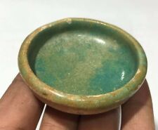 Very Ancient Old Blue Potery Islamic Period Antique Ink Small Bowl With Pathana picture