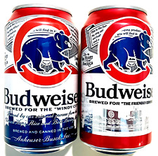 Budweiser Chicago Cubs Lmtd Ed 2023 or 2024 empty Beer can Anheuser Busch Bot Op picture