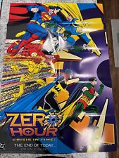 DC Comic Zero Hour: Crisis In Time 1994 Store Promo Poster 26”x38” picture