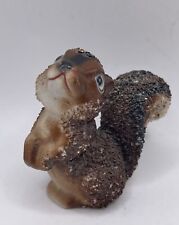 Vintage Big Eyed Squirrel Baby Sugar Texture Figurine Japan picture