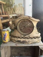 Antique Waterbury  Cast Iron Mantle Clock Shabby Basket Case As Is For Restore picture