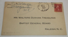 1927 SOUTHERN RAILWAY SALISBURY & KNOXVILLE TRAIN #12 RPO HANDLED ENVELOPE picture