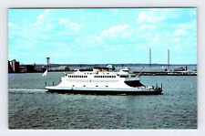 Newport-Jamestown Ferry System Ship Boat Vintage Postcard OLP30 picture