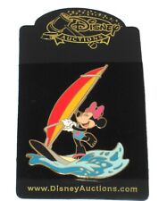 RARE LE 100 Disney Auction Pin ✿ Minnie Mouse 2005 Beach Bathing Suit Wind Surf picture