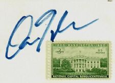 “44th Vice President” Dan Quayle Hand Signed 3X5 Card W/ RARE Stamp COA picture