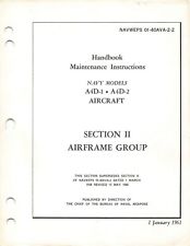 A4D-1, A4D-2 Skyhawk (A-4A, A-4B) 1961 Airframes Maintenance Flight Manual -CD picture