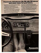 1976 Panasonic CB Radio CB-B1717 AM/FM Car Stereo More Room For Knees Print Ad picture