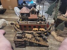 Noah's Ark Large Wooden Set 24 inch with 21 Figures 20 Animals  picture