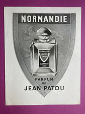 1945 perfume Normandie Jean Patou Paris advertising vintage pub advertising retro picture