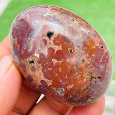 122g Natural Colourful Ocean Jasper Crystal Polished Palm stone Specimen picture
