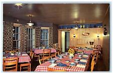 c1960s Brookville Hotel The Pine Room Tables Scene Brookville Kansas KS Postcard picture