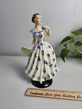  Goebel Circa 1920 Porcelain Lady Standing With Fan Antique FF115/1 Germany picture