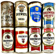 Drewrys Beer vintage old empty 12oz beer can South Bend Indiana Top/Bottom Open picture