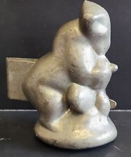 PEWTER GOAT RAM ICE CREAM FORM MOLD # 346 VINTAGE METAL ANTIQUE picture