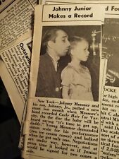 G9n  Ephemera 1940 jazz picture Johnny messner and junior  picture