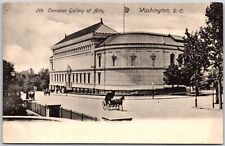 Corcoran Gallery Of Arts Washington D.C. Antique Building Street View Postcard picture