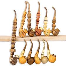 SET OF 11pcs Smoking Pipe Churchwarden Walnut Cherry Wood Tobacco Pipes picture