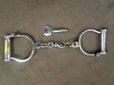 Handcuffs Property Of Alcatraz Prison Adjustable Handcuffs Iron Cuffs, With Key picture
